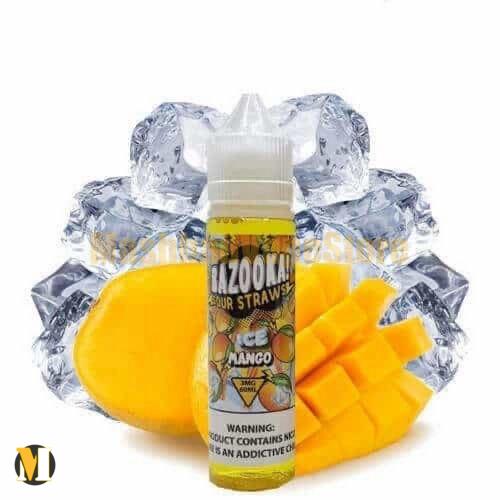 Bazooka Mango Sour Straws Ice E-Liquid 60ml (1) جویس انبه یخ بازوکا <br><span>Bazooka Sour Straws Mango Ice 60ml</span> - Image 1