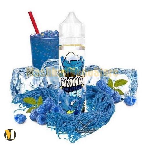 Bazooka Sour Straws Blue Raspberry Ice 60ml (1) جویس تمشک آبی یخ بازوکا <br><span>Bazooka Sour Straws Blue Raspberry Ice 60ml</span> - Image 1