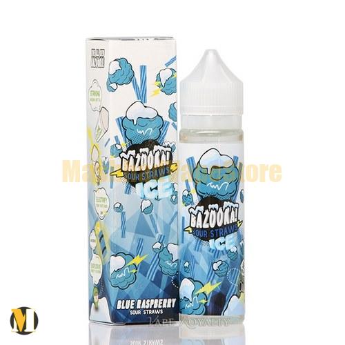 Bazooka Sour Straws Blue Raspberry Ice 60ml (2) جویس تمشک آبی یخ بازوکا <br><span>Bazooka Sour Straws Blue Raspberry Ice 60ml</span> - Image 2