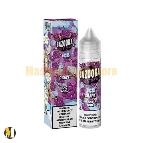 Bazooka Sour Straws Grape Ice 60ml (2) جویس انگور یخ بازوکا <br><span>Bazooka Sour Straws Grape Ice 60ml</span> - Image 2