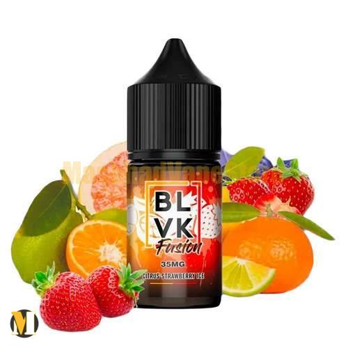 Blvk Fusion Nicotine Salt Citrus Strawberry Ice 30ml (1) سالت لیمو توت فرنگی یخ بی ال وی کی <br><span>Blvk Fusion Nicotine Salt Citrus Strawberry Ice 30ml</span> - Image 1