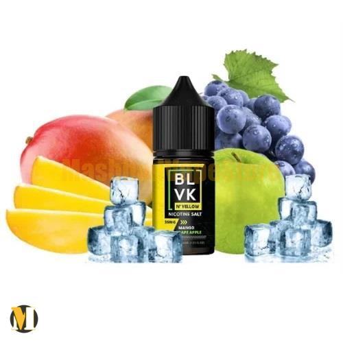 Blvk N’ Yellow Mango Grape Apple Ice SaltNic 30ml (2) سالت انبه انگور سیب یخ بی ال وی کی <br><span>Blvk N’ Yellow Mango Grape Apple Ice SaltNic 30ml</span> - Image 1