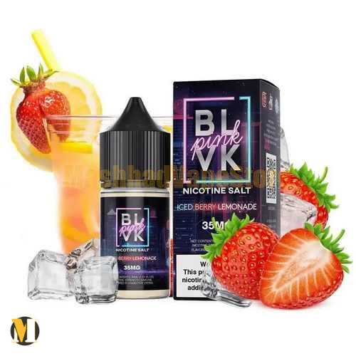 Blvk Pink Iced Berry Lemonade SaltNic 30ml (1) سالت توت فرنگی لیموناد یخ بی ال وی کی <br><span>Blvk Pink Iced Berry Lemonade SaltNic 30ml</span> - Image 1