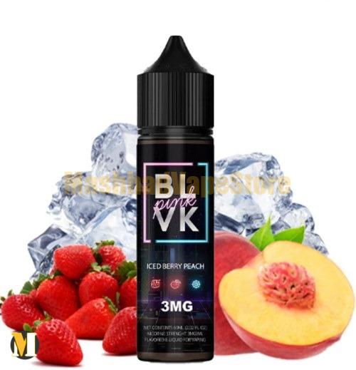 Blvk Pink Iced Berry Peach E-Liquid 60ml (1) جویس توت فرنگی هلو یخ بی ال وی کی <br><span>Blvk Pink Iced Berry Peach 60ml</span> - Image 1