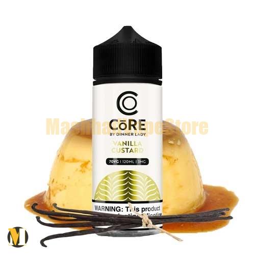 Core Vanilla Custard by Dinner lady E-Liquid 120ml (2) جویس وانیل کاستارد کر <br><span>Core by Dinner lady Vanilla Custard 120ml</span> - Image 1