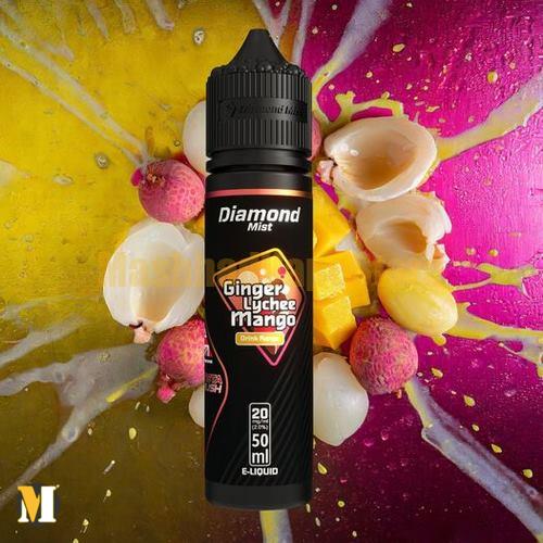 Diamond Mist Ginger Lychee Mango Salt Nic 50ml سالت زنجبیل انبه لیچی دیاموند میست <br><span>Diamond Mist Ginger Lychee Mango Salt Nic 50ml</span> - Image 1