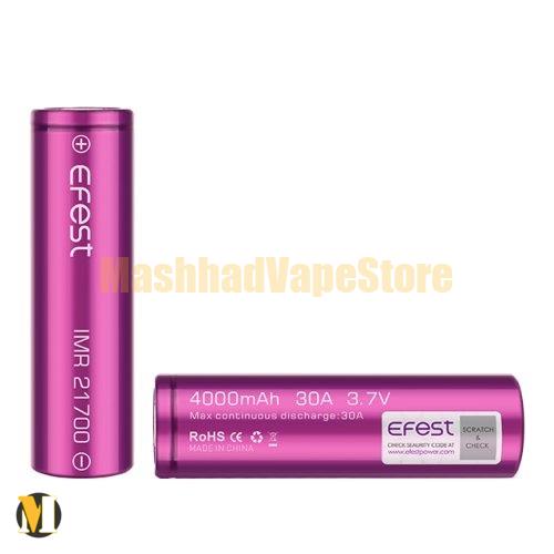 EFEST IMR 21700 Battery 3700mAh (2) پک دوتایی باتری ۲۱۷۰۰ اِفِست ۳۷۰۰ میلی آمپر <br><span>EFEST IMR 21700 Battery 3700mAh (Pack of 2)</span> - Image 3