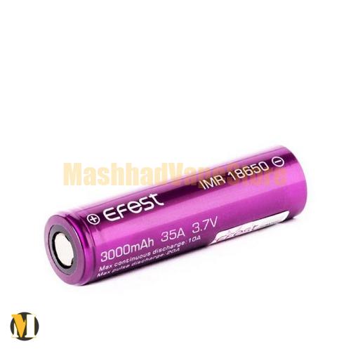 Efest IMR 18650 Battery 3000mAh (1) باتری 18650 اِفِست ۳0۰۰ میلی آمپر <br><span>EFEST IMR 18650 Battery 3000mAh</span> - Image 3