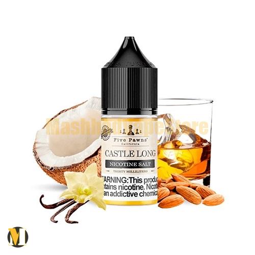 سالت نارگیل بادام وانیل فایو پانز <br><span>Five Pawns Castle Long Salt Nic</span>