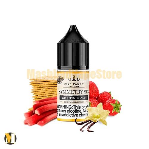 Five Pawns Symmetry Six salt nic (1) سالت توت فرنگی ریواس وانیل فایو پانز <br><span>Five Pawns Symmetry Six Salt Nic</span> - Image 1