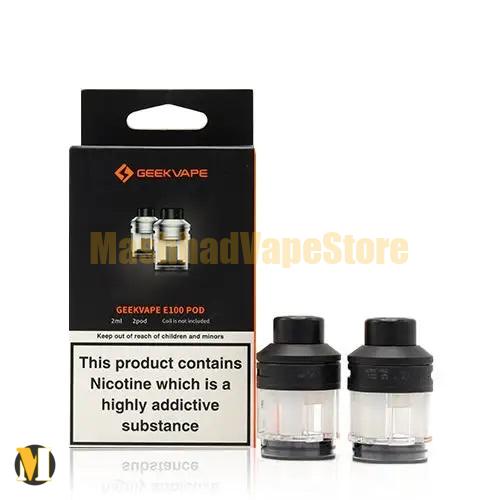 Geekvape E100 Empty Replacement Pod Cartridge (1) کارتریج خالی ای ۱۰۰ گیک ویپ <br><span>Geekvape E100 Empty Replacement Pod Cartridge</span> - Image 1