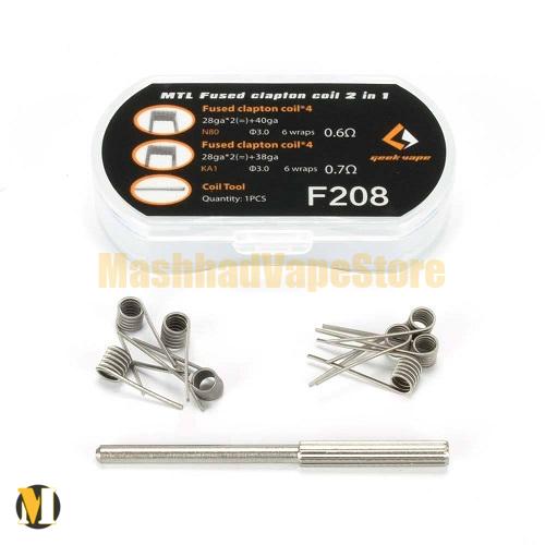Geekvape N80 Fused Clapton Coil F208 (1) کویل فیوزد کلاپتون N80 گیک ویپ <br><span>Geekvape N80 Fused Clapton Coil 2 In 1 F208</span> - Image 1