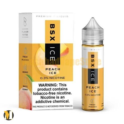 Glas Peach Ice BSX Ice Series E-Liquid 60ml (2) جویس هلو یخ گلس <br><span>Glas Peach Ice BSX Ice Series 60ml</span> - Image 2