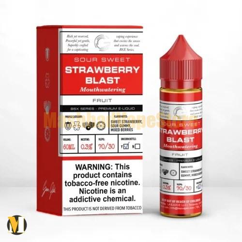 Glas Strawberry Blast BSX Series E-Liquid 60ml (2) جویس بمب توت فرنگی پاستیل گلس <br><span>Glas Strawberry Blast BSX Series 60ml</span> - Image 2