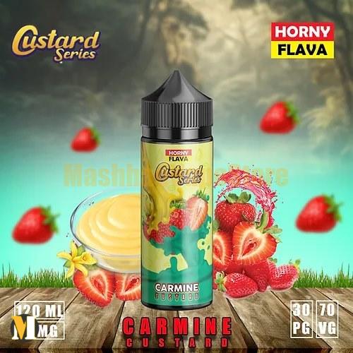 Horny Flava Carmine Custard جویس توت فرنگی کاستارد هورنی <br><span>Horny Flava Carmine Custard</span> - Image 1