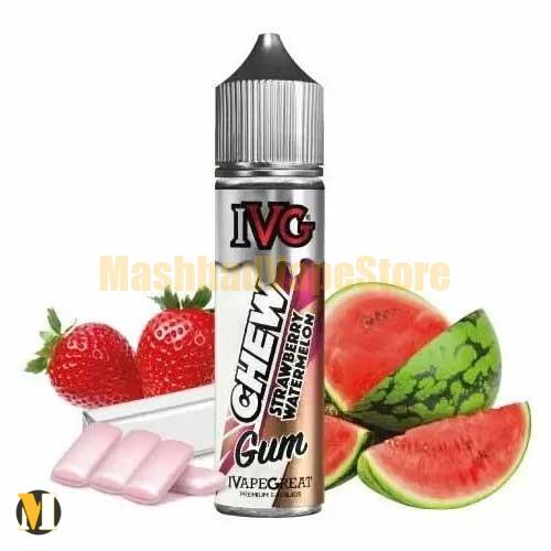 IVG Chew Strawberry Watermelon E-Liquid 60ml (1) جویس هندوانه توت فرنگی آدامس ای وی جی <br><span>IVG Chew Strawberry Watermelon 60ml</span> - Image 1