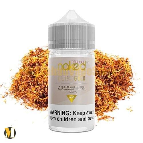NAKED 100 TOBACCO EURO GOLD E-JUICE 60ml (1) جویس تنباکویی اِرو گلد نیکد <br><span>Naked 100 Tobacco Euro Gold 60ml</span> - Image 1