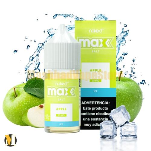 NKD 100 Max Apple Ice SaltNic 30ml (2) سالت سیب یخ نیکد <br><span>NKD 100 Max Apple Ice 30ml</span> - Image 1