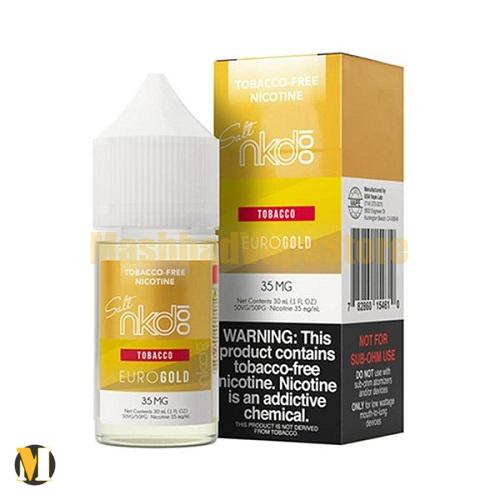 NKD 100 Salt Euro Gold 30ml (2) سالت تنباکویی یورو گلد نیکد <br><span>NKD 100 Salt Euro Gold 30ml</span> - Image 2