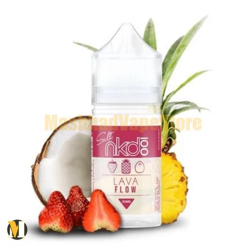 NKD 100 Salt Lava Flow 30ml (1) سالت آناناس نارگیل توت فرنگی نیکد <br><span>NKD 100 Salt Lava Flow 30ml</span> - Image 1