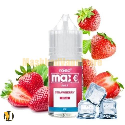 NKD 100 Salt MAX Strawberry Ice 30ml (1) سالت توت فرنگی یخ نیکد <br><span>NKD 100 Salt MAX Strawberry Ice 30ml</span> - Image 1