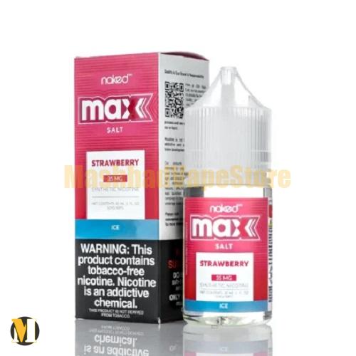 NKD 100 Salt MAX Strawberry Ice 30ml (2) سالت توت فرنگی یخ نیکد <br><span>NKD 100 Salt MAX Strawberry Ice 30ml</span> - Image 2
