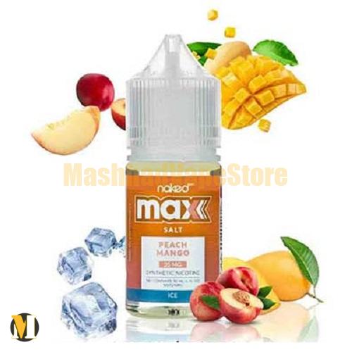 NKD 100 Salt Max Peach Mango Ice 30ml (1) سالت هلو انبه یخ نیکد <br><span>NKD 100 Salt Max Peach Mango Ice 30ml</span> - Image 1