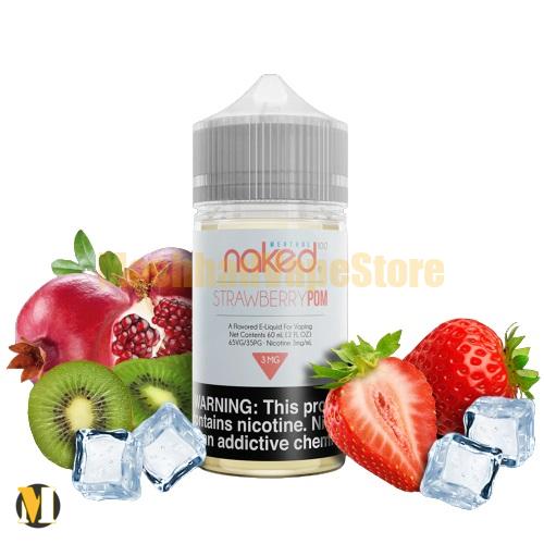 NKD 100 Salt Strawberry Pom 30ml (1) سالت توت فرنگی کیوی انار نعناع نیکد <br><span>NKD 100 Salt Strawberry Pom 30ml</span> - Image 1