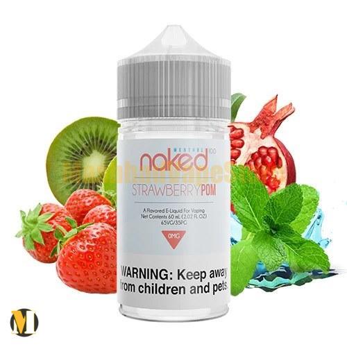 Naked 100 Strawberry POM E-JUICE 60ml (1) جویس توت فرنگی انار کیوی نیکد <br><span>Naked 100 Strawberry Pom 60ml</span> - Image 1