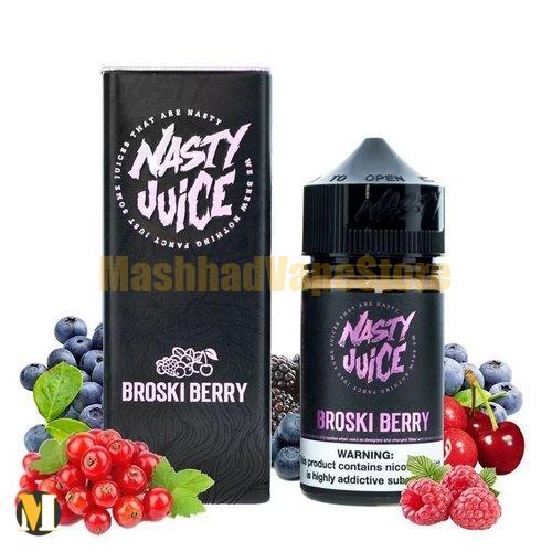 Nasty Broski Berry E-Liquid 60ml (1) جویس تمشک و توت جنگلی و گیلاس نستی <br><span>Nasty Broski Berry 60ml</span> - Image 1