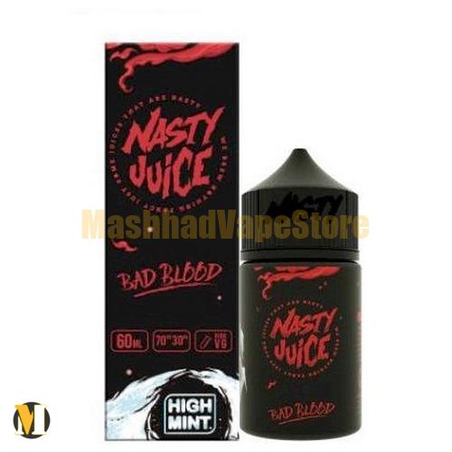 Nasty Juice Bad Blood E-Liquid 60ml (2) جویس انگور فرنگی نعناع نستی <br><span>Nasty Juice Bad Blood 60ml</span> - Image 2