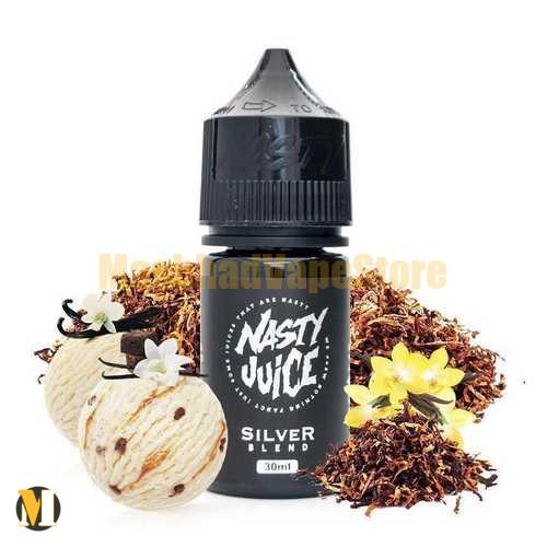 Nasty Silver Blend Likit SaltNic 30ml (1) سالت تنباکو وانیل کاستارد نستی <br><span>Nasty Silver Blend Likit SaltNic 30ml</span> - Image 1