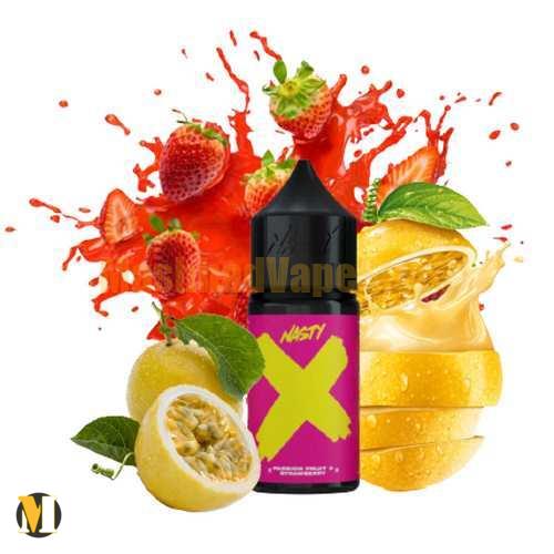 Nasty X Passion Fruit & Strawberry SaltNic 30ml (1) سالت ایکس پشن فروت و توت فرنگی نستی <br><span>Nasty X Passion Fruit & Strawberry SaltNic 30ml</span> - Image 1