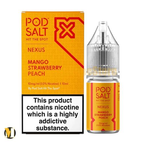 Pod Salt Nexus Mango Strawberry Peach 30ml (2) سالت انبه توت فرنگی هلو پاد سالت <br><span>Pod Salt Nexus Mango Strawberry Peach 30ml</span> - Image 2