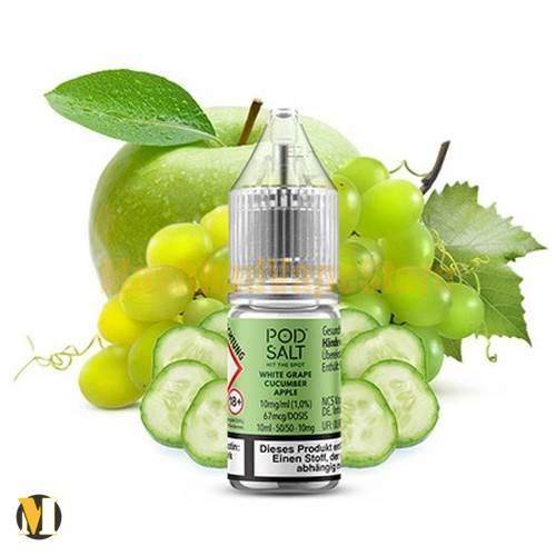 Pod Salt Nexus White Grape Cucumber Apple 30ml (1) سالت انگور و سیب سبز خیار پاد سالت <br><span>Pod Salt Nexus White Grape Cucumber Apple 30ml</span> - Image 1