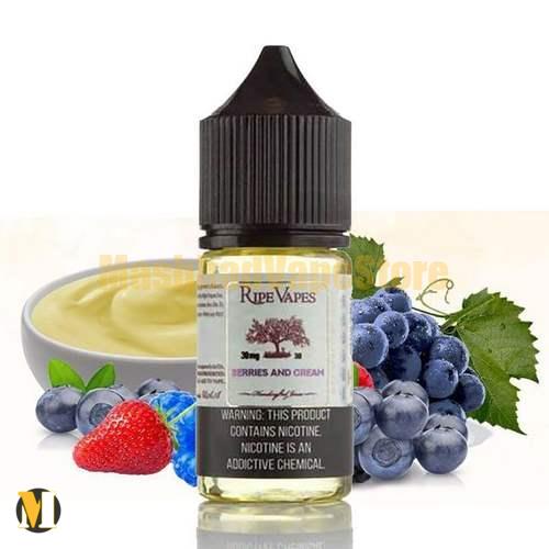 Ripe Vapes Berries and Cream SaltNic 30ml (1) سالت خامه توت فرنگی بلوبری رایپ ویپز <br><span>Ripe Vapes Berries and Cream SaltNic 30ml</span> - Image 1