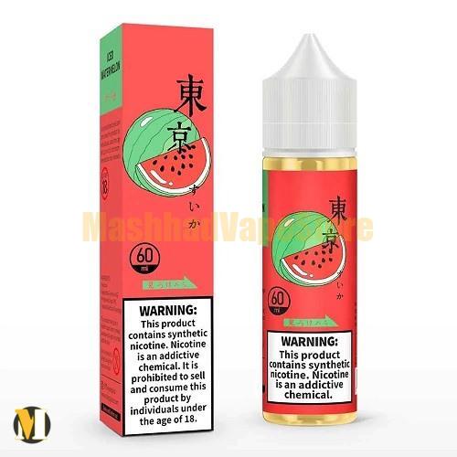 TOKYO ICED STRAWBERRY WATERMELON E-JUICE 60ml (1) جویس توت فرنگی هندوانه یخ توکیو <br><span>Tokyo Iced Strawberry Watermelon 60ml</span> - Image 1