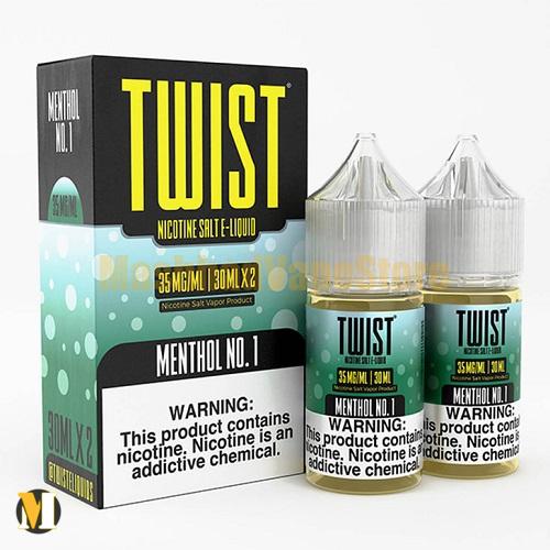 Twist Menthol No.1 SaltNic 30ml (2) سالت نعناع یخ توئیست <br><span>Twist Menthol No.1 SaltNic 30ml</span> - Image 2