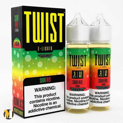 Twist Sour Red E-Liquid 60ml (2) جویس هندوانه قرمز ترش توئیست<br><span>Twist Sour Red 60ml</span> - Image 2