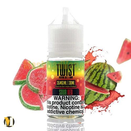Twist Sour Red SaltNic 30ml (1) سالت پاستیل هندوانه ترش توئیست <br><span>Twist Sour Red SaltNic 30ml</span> - Image 1