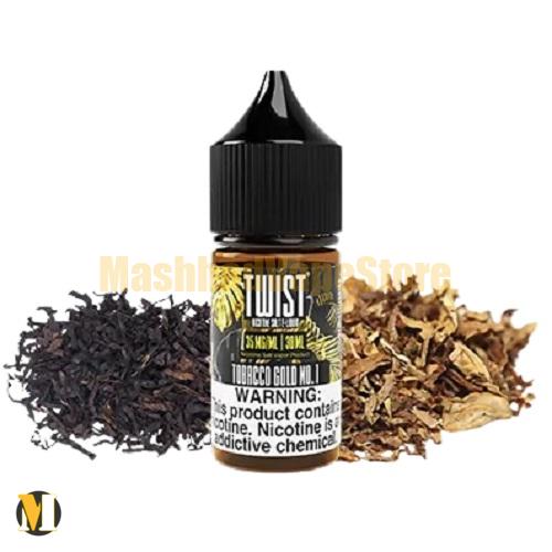 Twist Tobacco Gold No.1 SaltNic 30ml (1) سالت تنباکو طلایی توئیست <br><span>Twist Tobacco Gold No.1 SaltNic 30ml</span> - Image 1