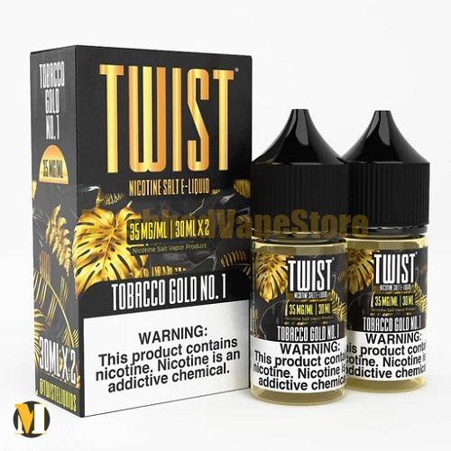 Twist Tobacco Gold No.1 SaltNic 30ml (2) سالت تنباکو طلایی توئیست <br><span>Twist Tobacco Gold No.1 SaltNic 30ml</span> - Image 2