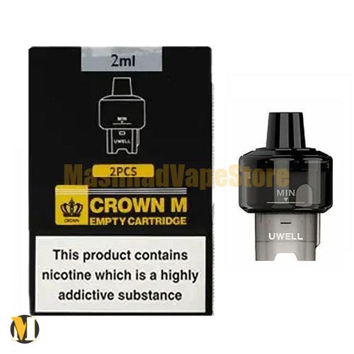 Uwell Crown M Replacement Pod Cartridge (1) کارتریج کرون ام یوول <br><span>Uwell Crown M Replacement Pod Cartridge</span> - Image 1