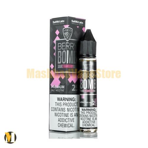 Vgod Berry Bomb SaltNic 30ml (2) سالت بمب توت فرنگی یخ ویگاد <br><span>Vgod Iced Berry Bomb SaltNic 30ml</span> - Image 2