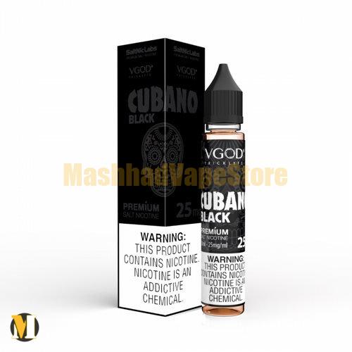 Vgod Cubano Black SaltNic 30ml (2) سالت سیگار کوبایی بلک ویگاد <br><span>Vgod Cubano Black SaltNic 30ml</span> - Image 2