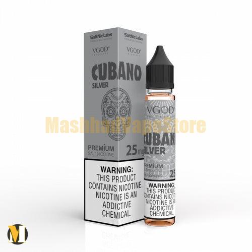 Vgod Cubano Silver SaltNic 30ml (2) سالت سیگار کوبایی ویگاد <br><span>Vgod Cubano Silver SaltNic 30ml</span> - Image 2