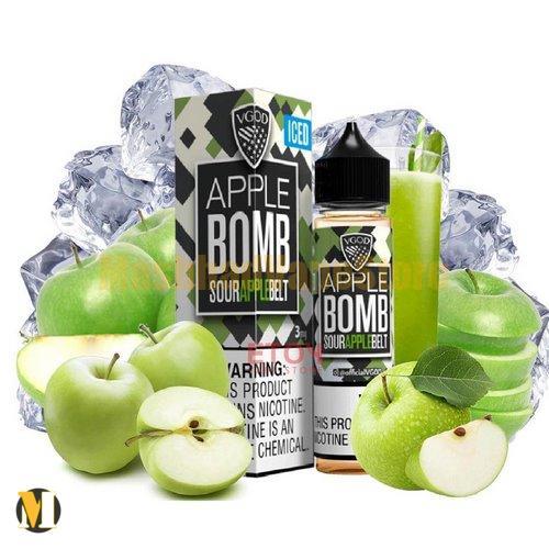 Vgod Iced Apple Bomb E-Liquid 60ml (1) جویس بمب سیب ترش یخ ویگاد <br><span>Vgod Iced Apple Bomb 60ml</span> - Image 1