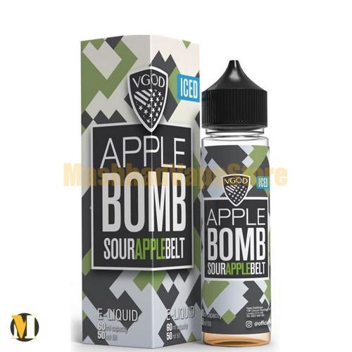 Vgod Iced Apple Bomb E-Liquid 60ml (2) جویس بمب سیب ترش یخ ویگاد <br><span>Vgod Iced Apple Bomb 60ml</span> - Image 2