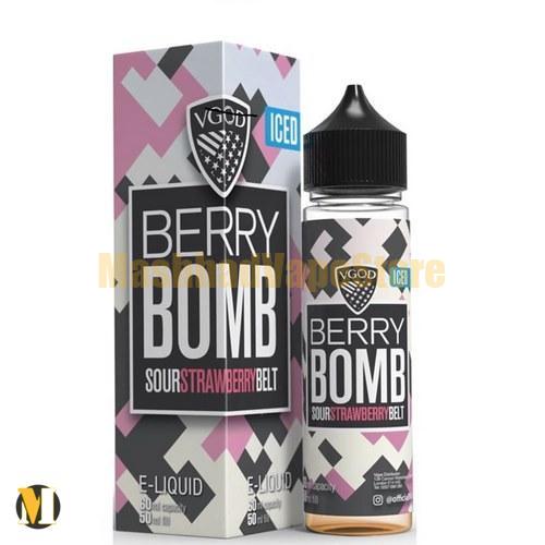 Vgod Iced Berry Bomb E-Liquid 60ml (1) جویس بمب توت فرنگی یخ ویگاد <br><span>Vgod Iced Berry Bomb 60ml</span> - Image 2