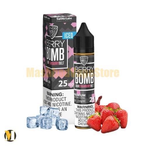 Vgod Iced Berry Bomb SaltNic 30ml سالت بمب توت فرنگی یخ ویگاد <br><span>Vgod Iced Berry Bomb SaltNic 30ml</span> - Image 1